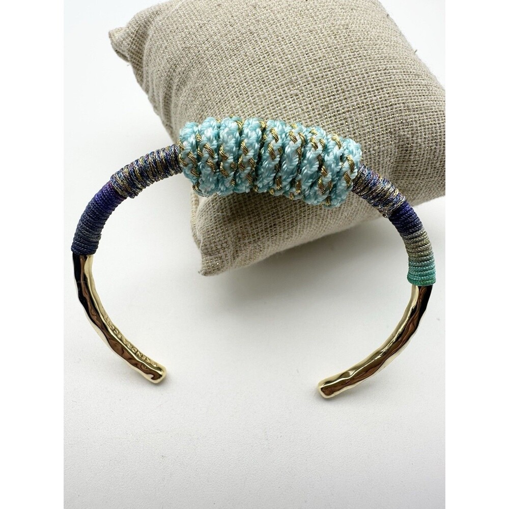 Kendra Scott Women Masie Mint Mix Paracord Cuff Bracelet Size S/M